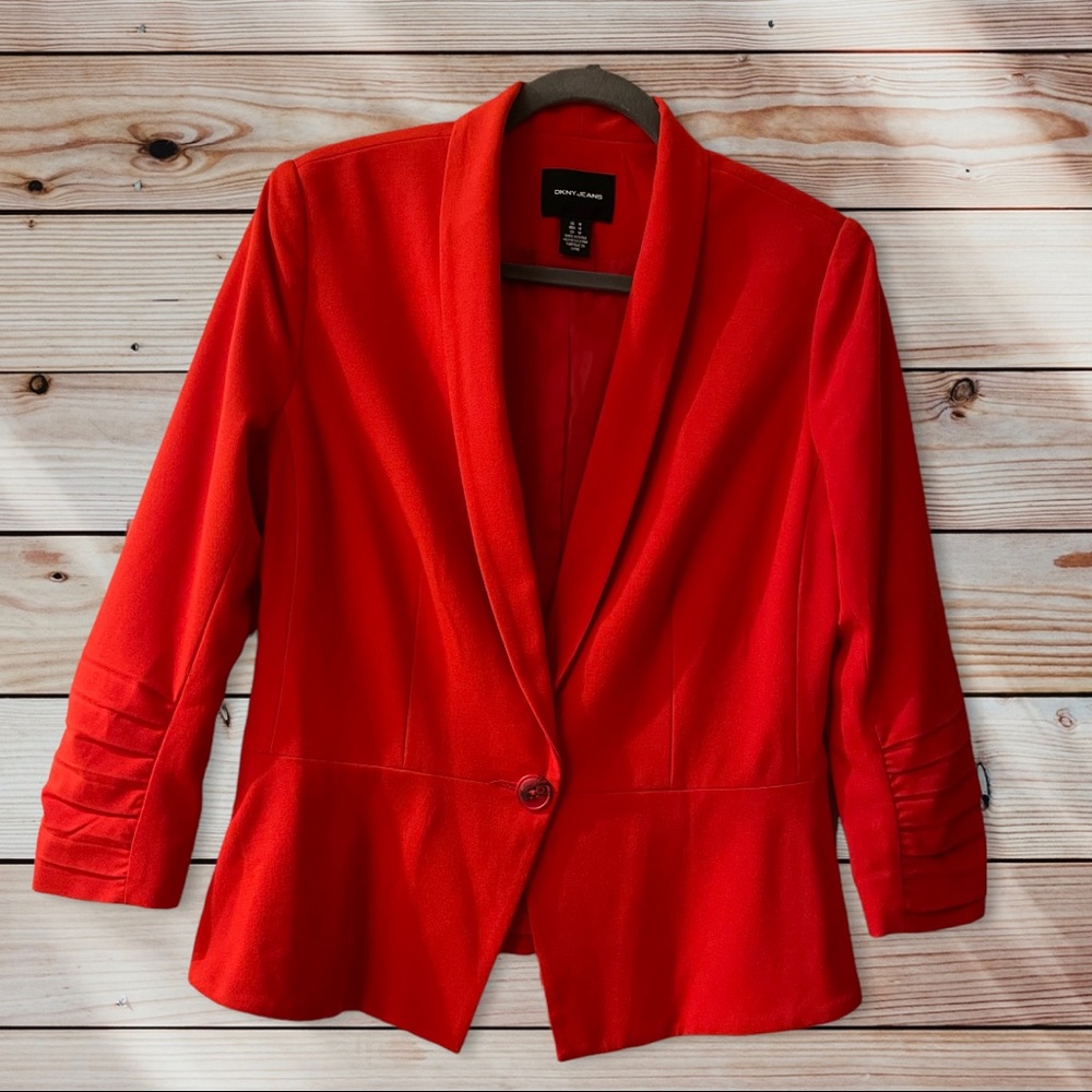 Red DKNY Blazer Jacket NWOT